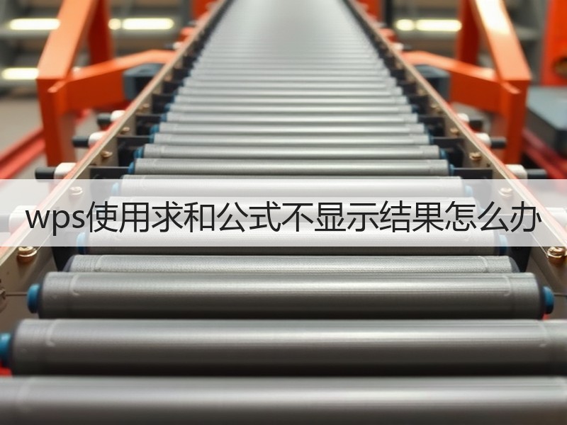wps使用求和公式不显示结果怎么办 - 诺云壹观办公网