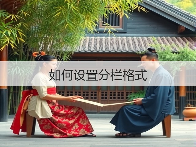 如何设置分栏格式(图3)