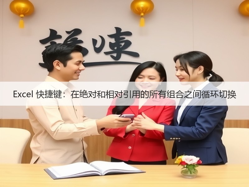 Excel 快捷键：在绝对和相对引用的所有组合之间循环切换 - 诺云壹观办公网
