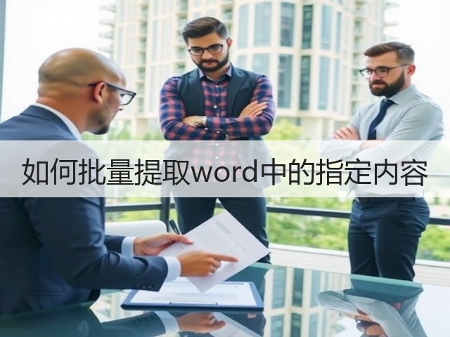 如何批量提取word中的指定内容(图2)