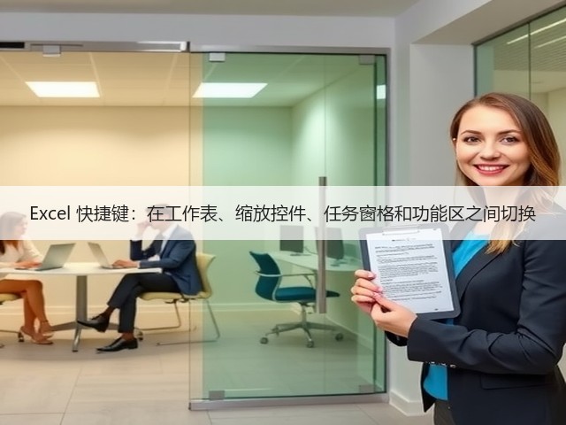 Excel 快捷键:在工作表、缩放控件、任务窗格和功能区之间切换(图2) Excel 快捷键:在工作表、缩放控件、任务窗格和功能区之间切换(图2)
