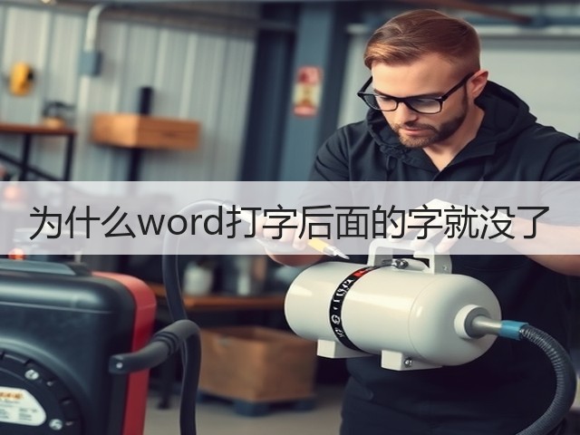 为什么word打字后面的字就没了(图1)