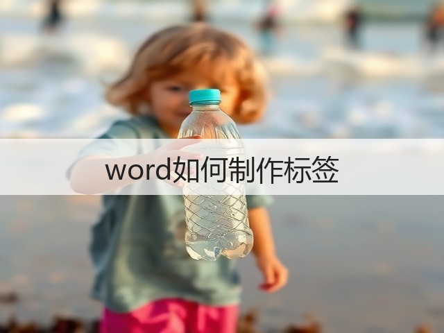 word如何制作标签(图1) word如何制作标签(图1)