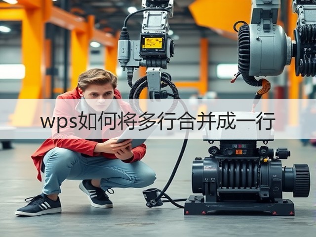 wps如何将多行合并成一行(图2)