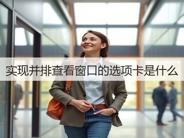 实现并排查看窗口的选项卡是什么(图3) 实现并排查看窗口的选项卡是什么(图3)