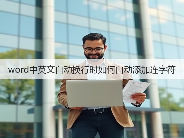 word中英文自动换行时如何自动添加连字符(图1) word中英文自动换行时如何自动添加连字符(图1)