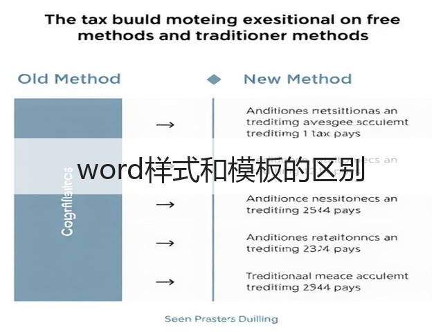 word样式和模板的区别(图2) word样式和模板的区别(图2)