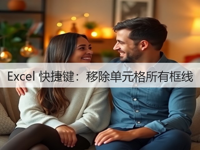 Excel 快捷键：移除单元格所有框线(图1)