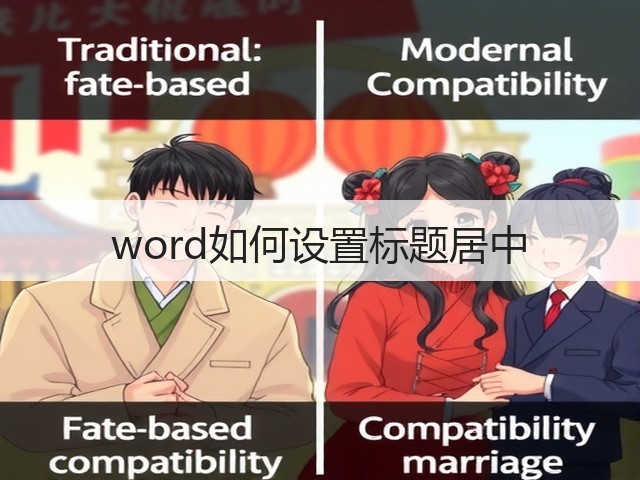 word如何设置标题居中(图3) word如何设置标题居中(图3)