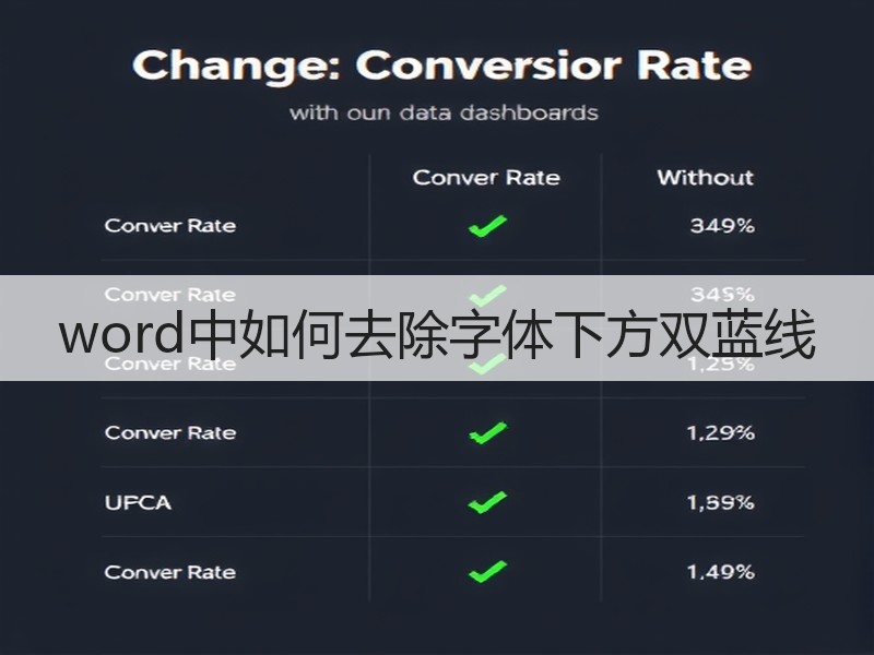 word中如何去除字体下方双蓝线 - 诺云壹观办公网