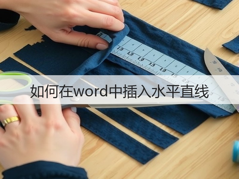 如何在word中插入水平直线 - 诺云壹观办公网