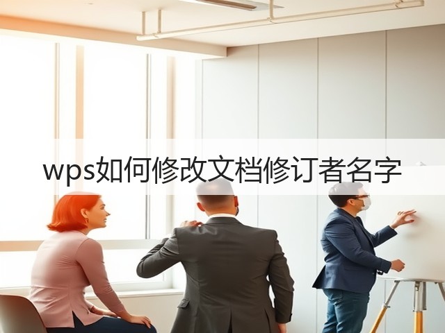 wps如何修改文档修订者名字(图1) wps如何修改文档修订者名字(图1)