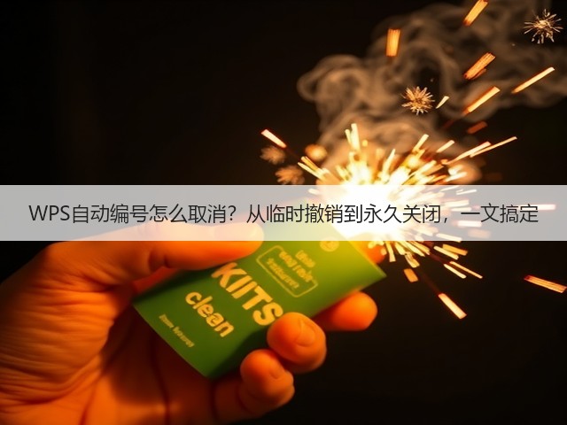 WPS自动编号怎么取消?从临时撤销到永久关闭,一文搞定(图1) WPS自动编号怎么取消?从临时撤销到永久关闭,一文搞定(图1)