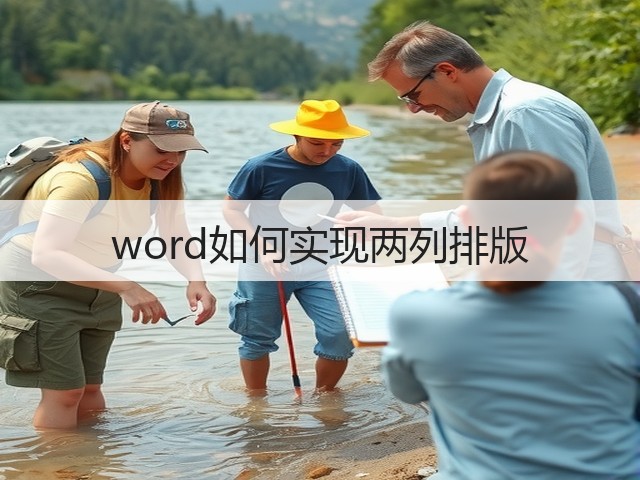 word如何实现两列排版(图2)