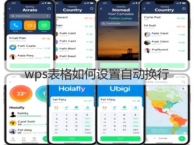 wps表格如何设置自动换行(图3)