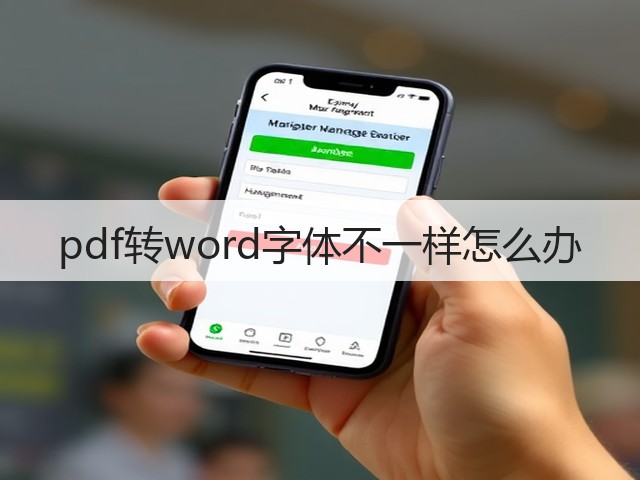 pdf转word字体不一样怎么办(图2) pdf转word字体不一样怎么办(图2)