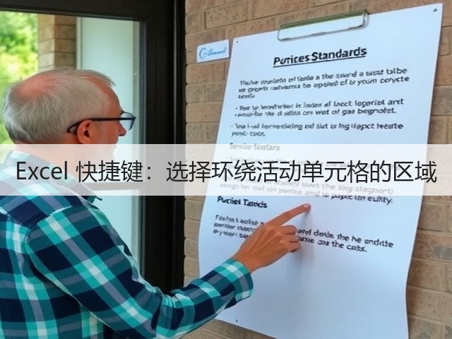 Excel 快捷键:选择环绕活动单元格的区域(图3) Excel 快捷键:选择环绕活动单元格的区域(图3)
