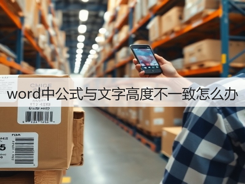 word中公式与文字高度不一致怎么办 - 诺云壹观办公网