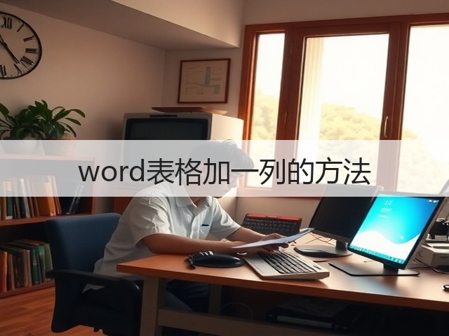 word表格加一列的方法(图2) word表格加一列的方法(图2)