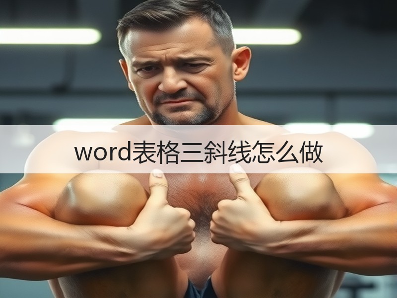 word表格三斜线怎么做 - 诺云壹观办公网