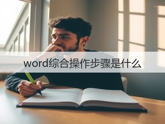 word综合操作步骤是什么(图3) word综合操作步骤是什么(图3)