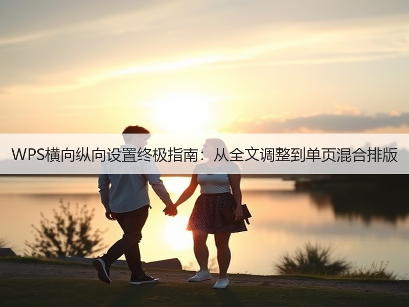 WPS横向纵向设置终极指南：从全文调整到单页混合排版 - 诺云壹观办公网
