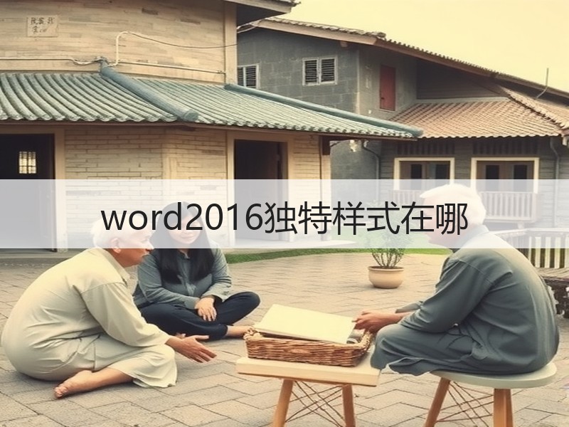 word2016独特样式在哪 - 诺云壹观办公网
