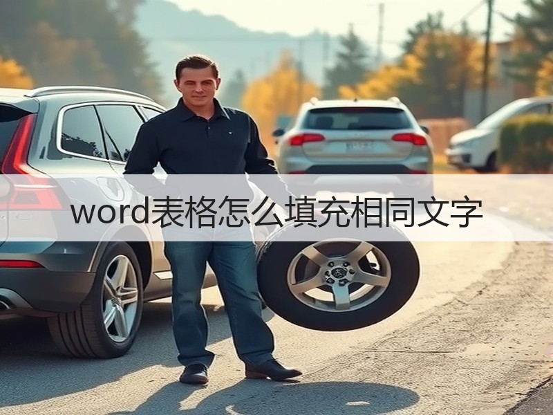 word表格怎么填充相同文字 - 诺云壹观办公网
