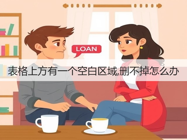 表格上方有一个空白区域,删不掉怎么办(图2) 表格上方有一个空白区域,删不掉怎么办(图2)