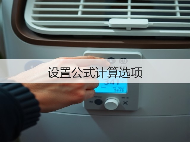 设置公式计算选项(图1) 设置公式计算选项(图1)