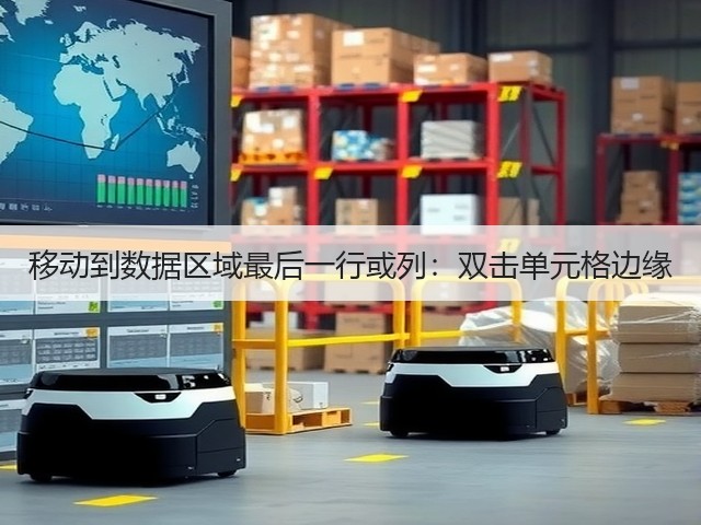 移动到数据区域最后一行或列:双击单元格边缘(图3) 移动到数据区域最后一行或列:双击单元格边缘(图3)
