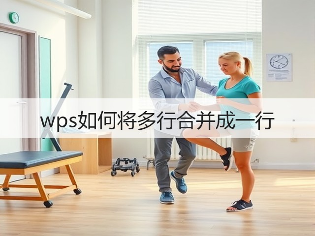 wps如何将多行合并成一行(图1)