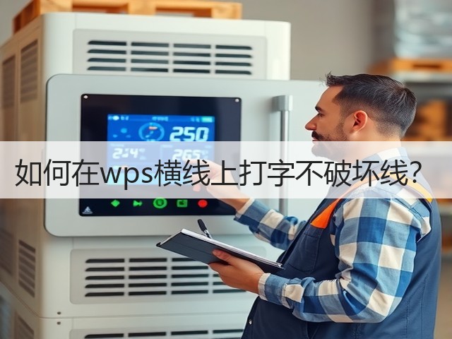 如何在wps横线上打字不破坏线?(图3) 如何在wps横线上打字不破坏线?(图3)
