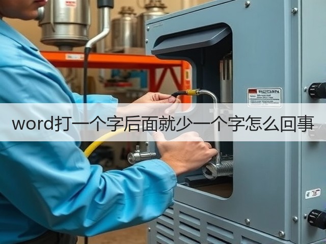 word打一个字后面就少一个字怎么回事(图1) word打一个字后面就少一个字怎么回事(图1)