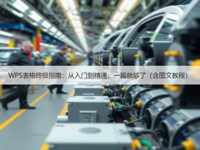 WPS表格终极指南：从入门到精通，一篇就够了（含图文教程） - 诺云壹观办公网