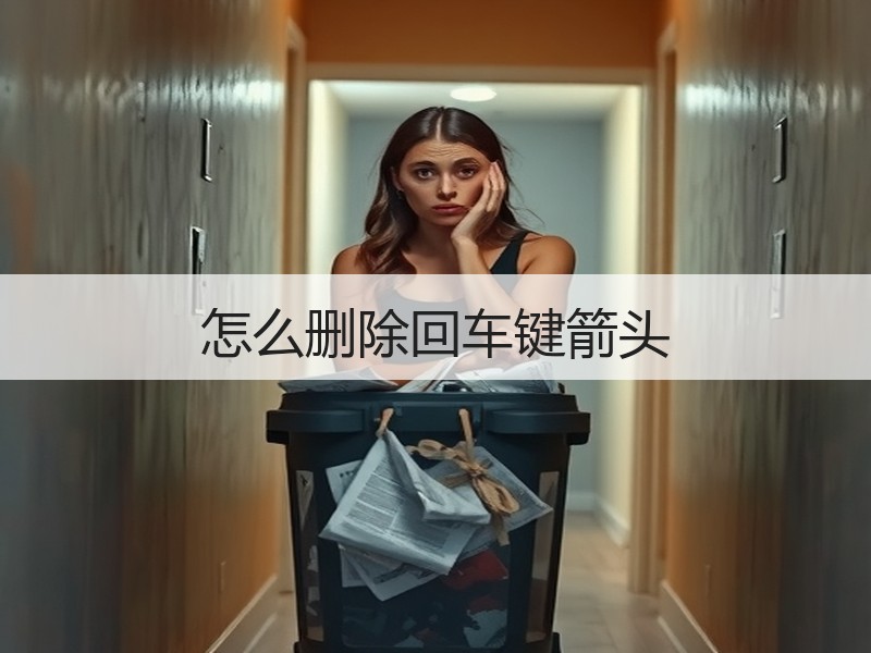 怎么删除回车键箭头 - 诺云壹观办公网