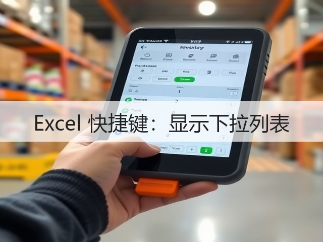 Excel 快捷键:显示下拉列表(图2) Excel 快捷键:显示下拉列表(图2)