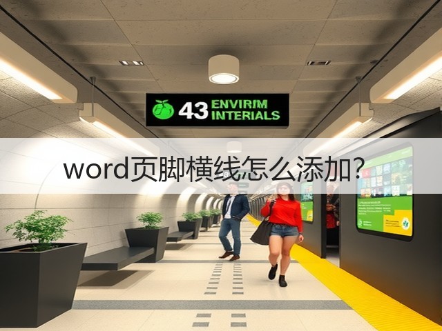 word页脚横线怎么添加?(图2) word页脚横线怎么添加?(图2)