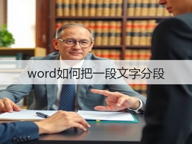 word如何把一段文字分段(图1)