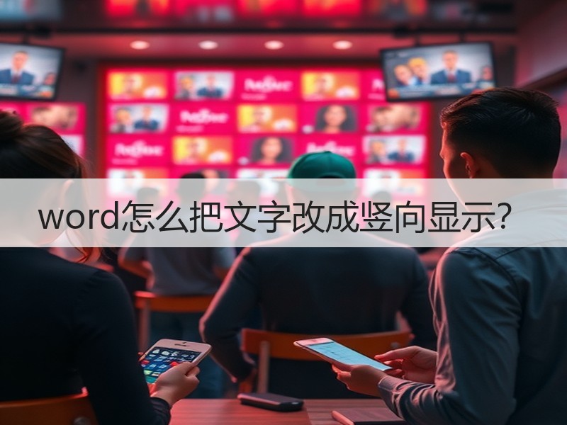 word怎么把文字改成竖向显示？ - 诺云壹观办公网