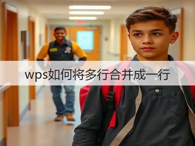 wps如何将多行合并成一行(图1)