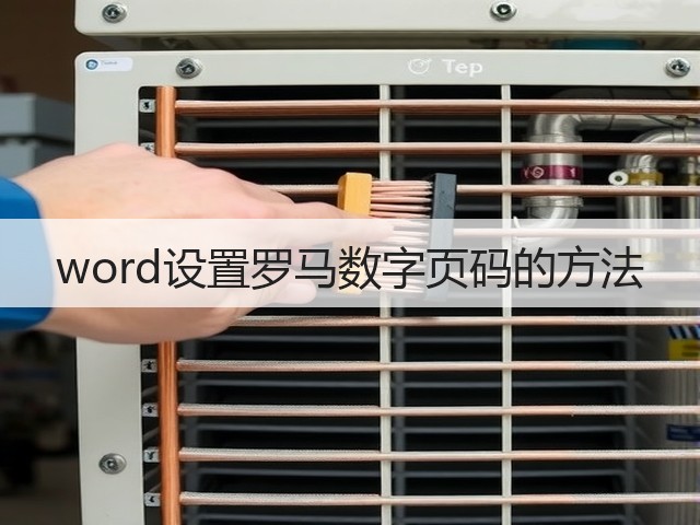 word设置罗马数字页码的方法(图1) word设置罗马数字页码的方法(图1)