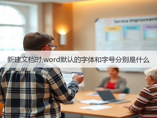新建文档时,word默认的字体和字号分别是什么(图3) 新建文档时,word默认的字体和字号分别是什么(图3)