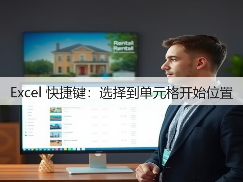 Excel 快捷键：选择到单元格开始位置 - 诺云壹观办公网