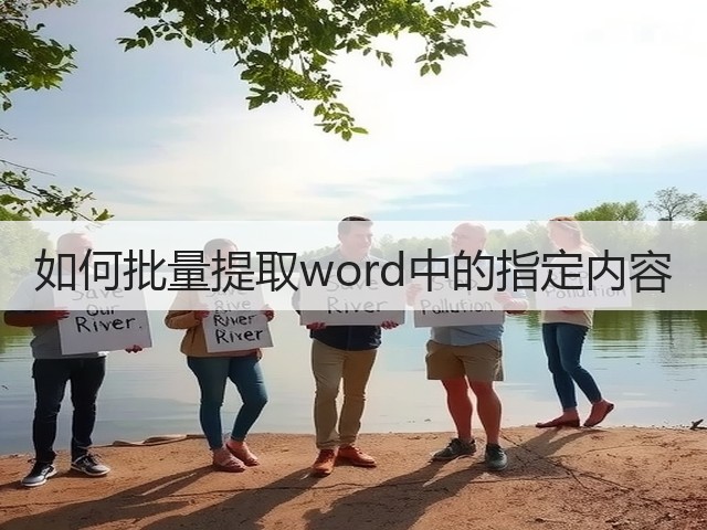 如何批量提取word中的指定内容(图3) 如何批量提取word中的指定内容(图3)