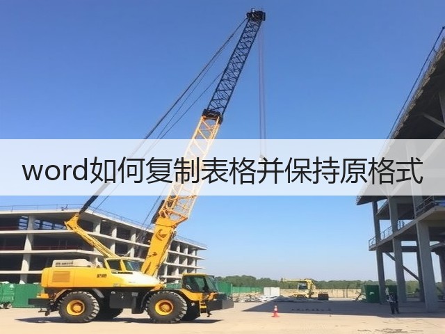 word如何复制表格并保持原格式(图3)