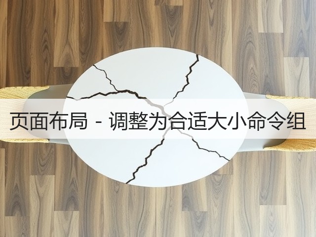 页面布局 - 调整为合适大小命令组(图3)