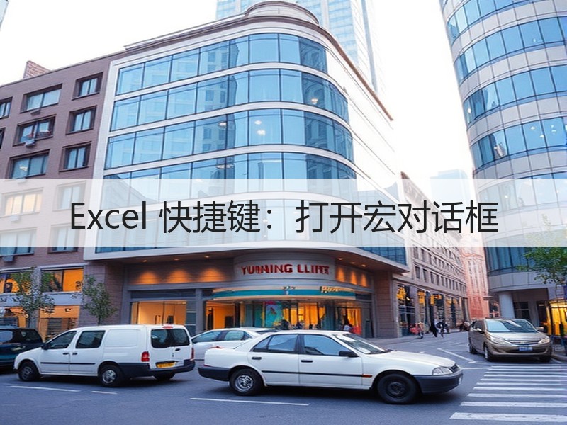Excel 快捷键：打开宏对话框 - 诺云壹观办公网