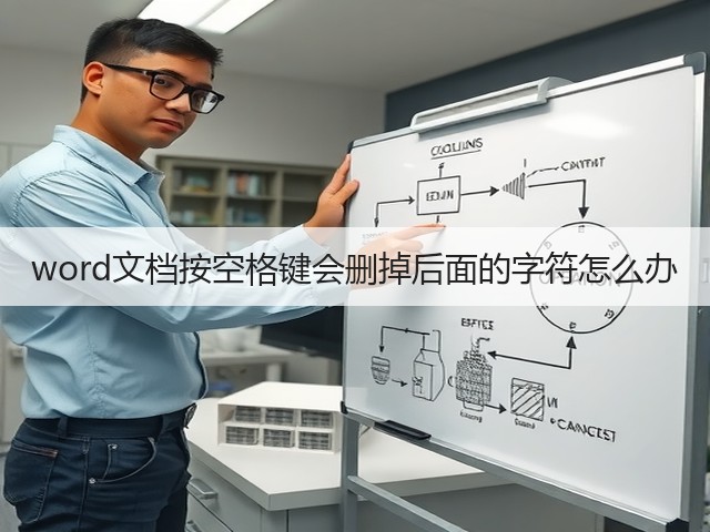 word文档按空格键会删掉后面的字符怎么办(图3) word文档按空格键会删掉后面的字符怎么办(图3)