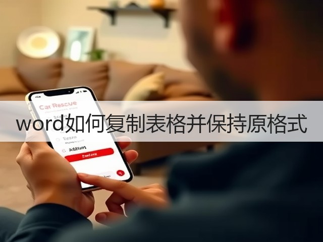 word如何复制表格并保持原格式(图2)